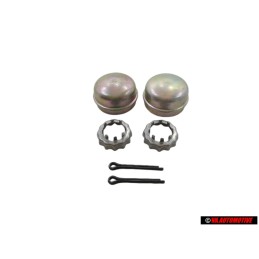 Set VW Rear Wheel Bearing Dust Grease Caps with Hardware
