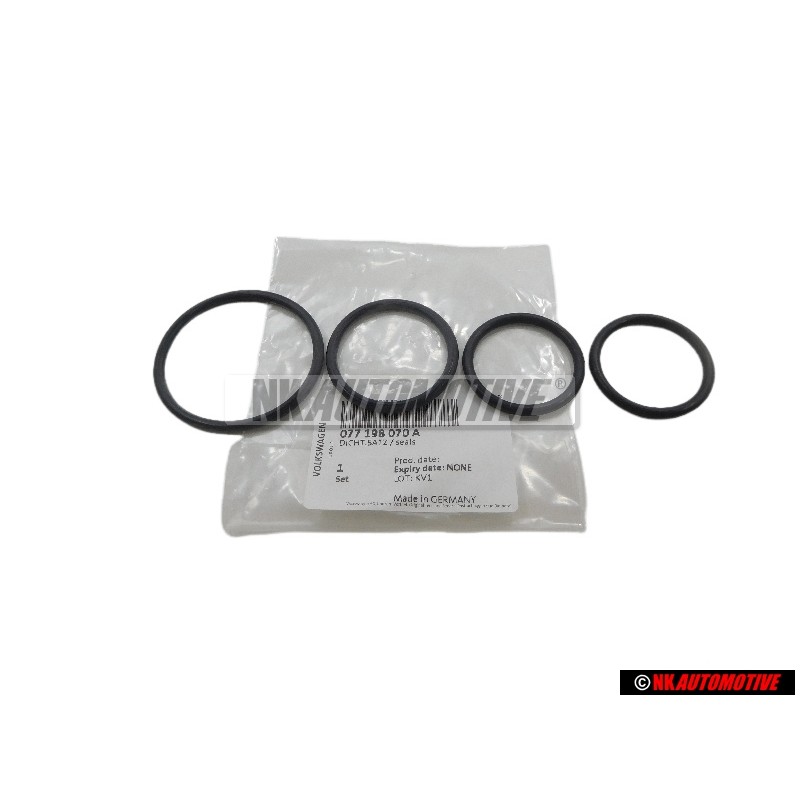 Genuine VW Set Of Seals For Oil Cooler - 077198070A