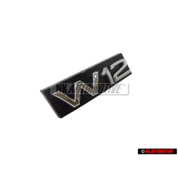 Genuine Audi W12 Front Grill Badge Emblem - 4E0853738A 2ZZ