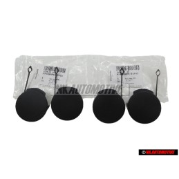 Genuine Audi A2 SET Side Jack Point Cover Caps Left & Right Black