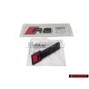 Genuine Audi SET Front Grill & Rear Boot Badge Emblem Black - RS4 B9.5 (8W)