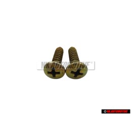2x Genuine VW Oval Head CSK. Self Tapp Screw 4.8x22 - N 0141063