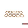 10x Genuine VW Oil Drain Plug Sealing Ring - N 0138492