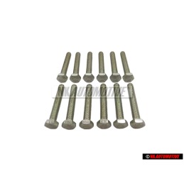 12x Genuine VW Hexagon Bolt M8x50 - N 0402622