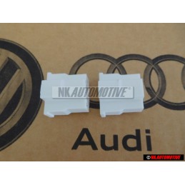 2x Genuine VW Flat Contact Housing - 161941165