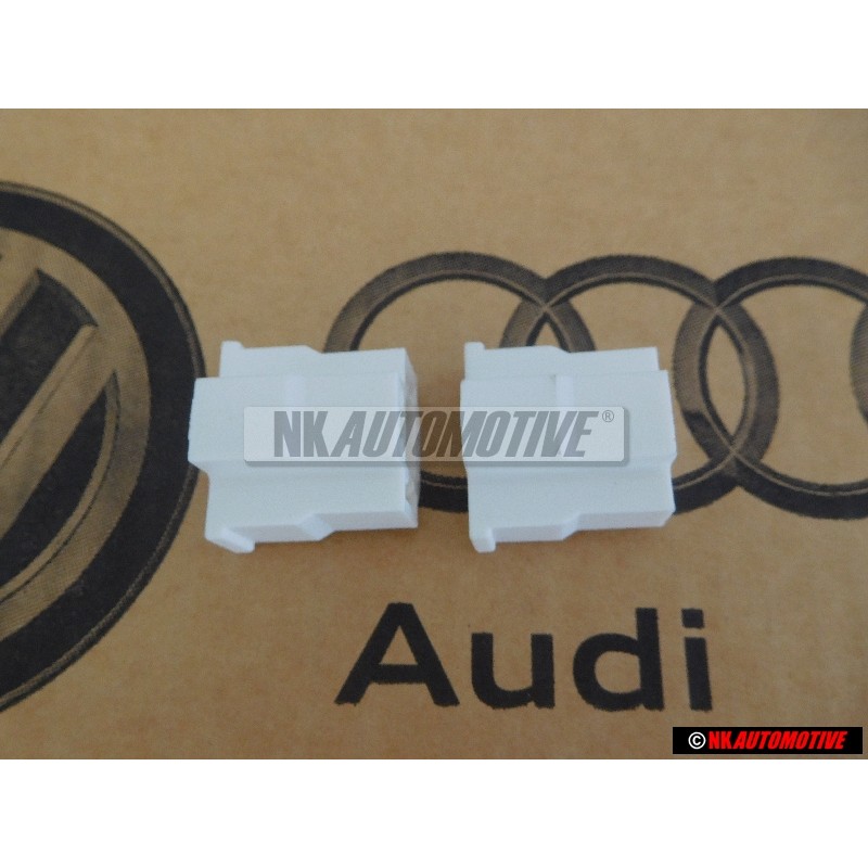2x Genuine VW Flat Contact Housing - 161941165
