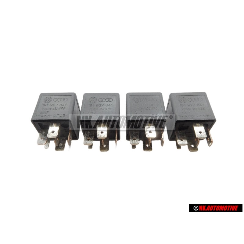 4x Genuine VW Relay - 191927841