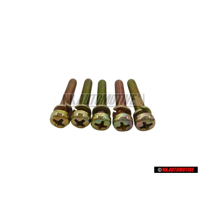 5x Genuine VW Fillister Head Bolt (Combi.) - 049129189A