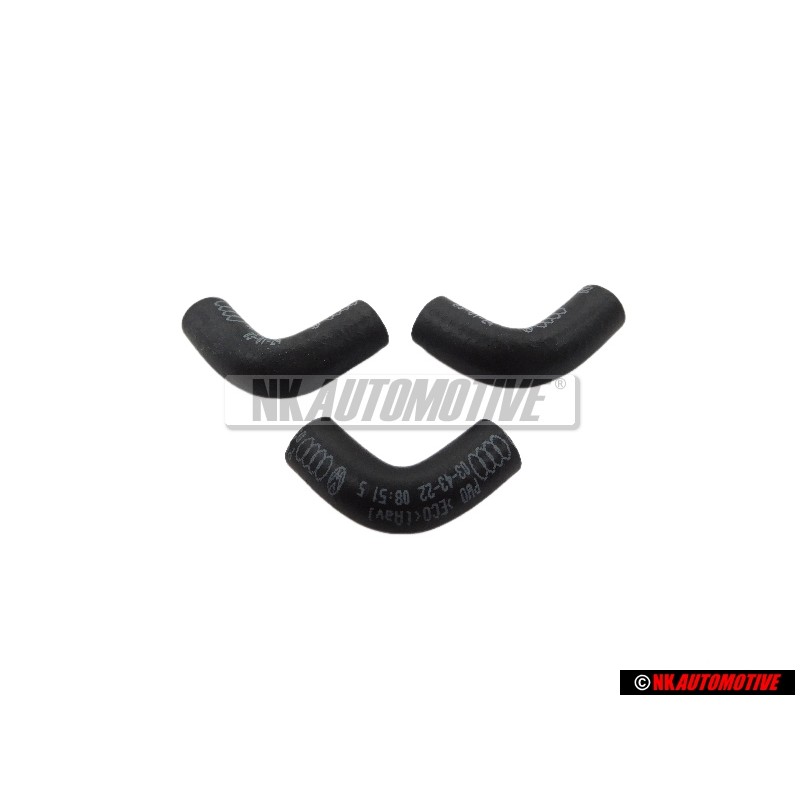 3x Genuine VW Angled Hose - 034133784L