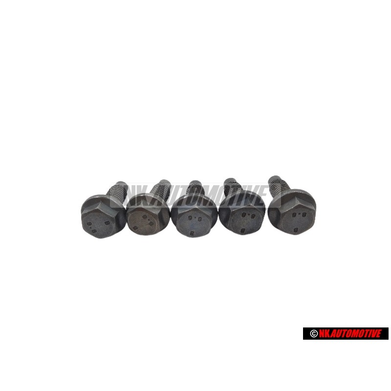 5x Genuine VW Hexagon Bolt M7x20 - N 10143003