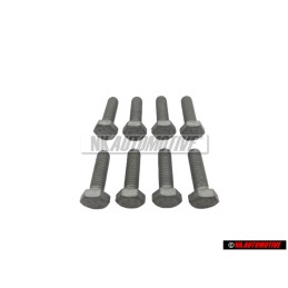 8x Genuine VW Hexagon Bolt M6x20 - N 01021723