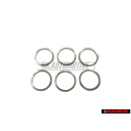 6x Genuine VW O-ring Sealing Washer 12x15, 5x1.5 - N 0138128