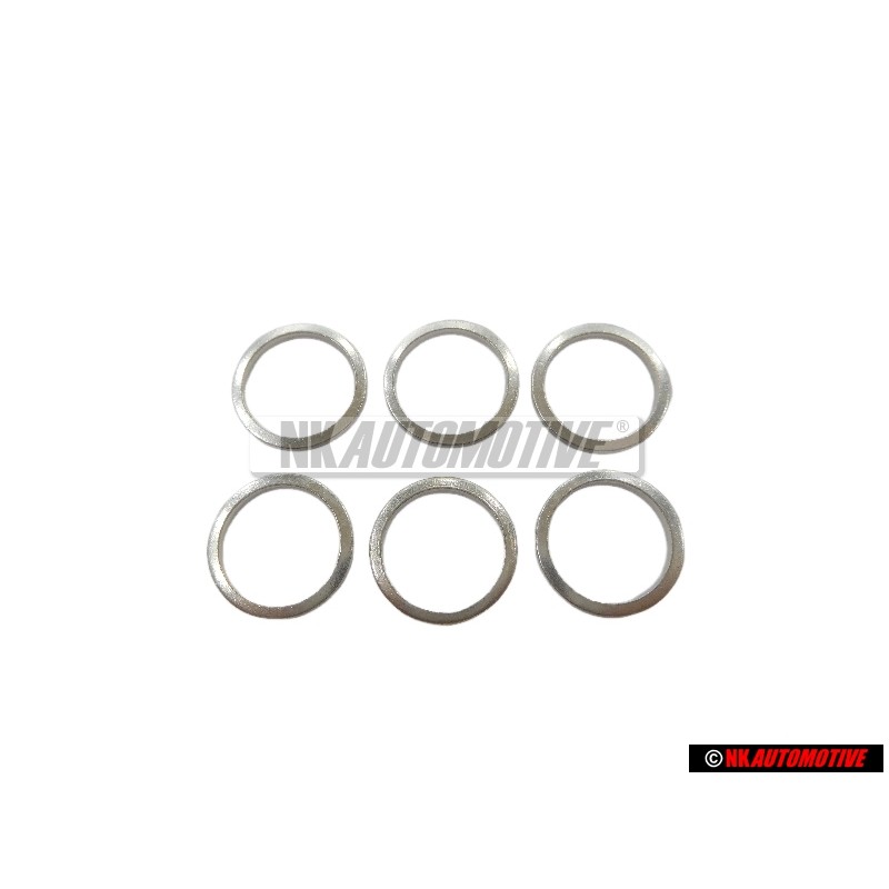 6x Genuine VW O-ring Sealing Washer 12x15, 5x1.5 - N 0138128
