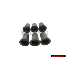 6x Genuine VW Rivetted Cap Nut - N 90252104
