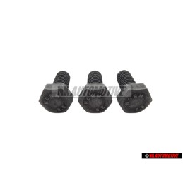 3x Genuine VW Hexagon Bolt M8x18 - N 01023929