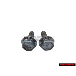 2x Genuine VW Bolt, Hex. Hd. With Shoulder, Self-Locking - N 0143441