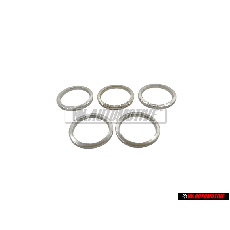 5x Genuine VW O-ring Sealing Washer 12x15, 5x1.5 - N 0138128