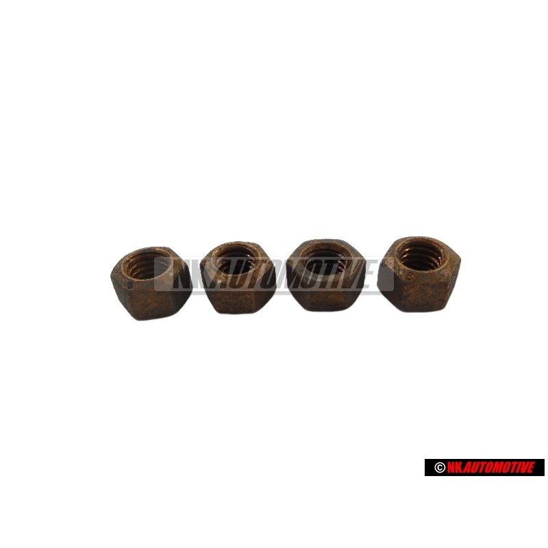4x Genuine VW Hexagon Nut Self Locking - N 90085001