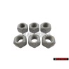 6x Genuine VW Exhaust, Rear Shock Absorber Hexagon Nut M10 - N 10209009