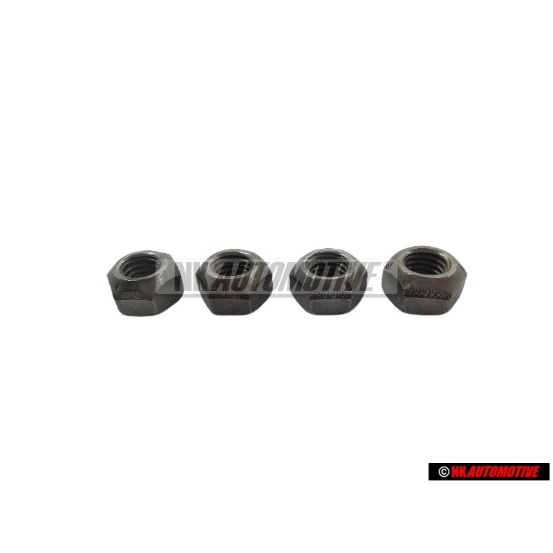 4x Genuine VW Hexagon Nut Self Locking - N 02214812
