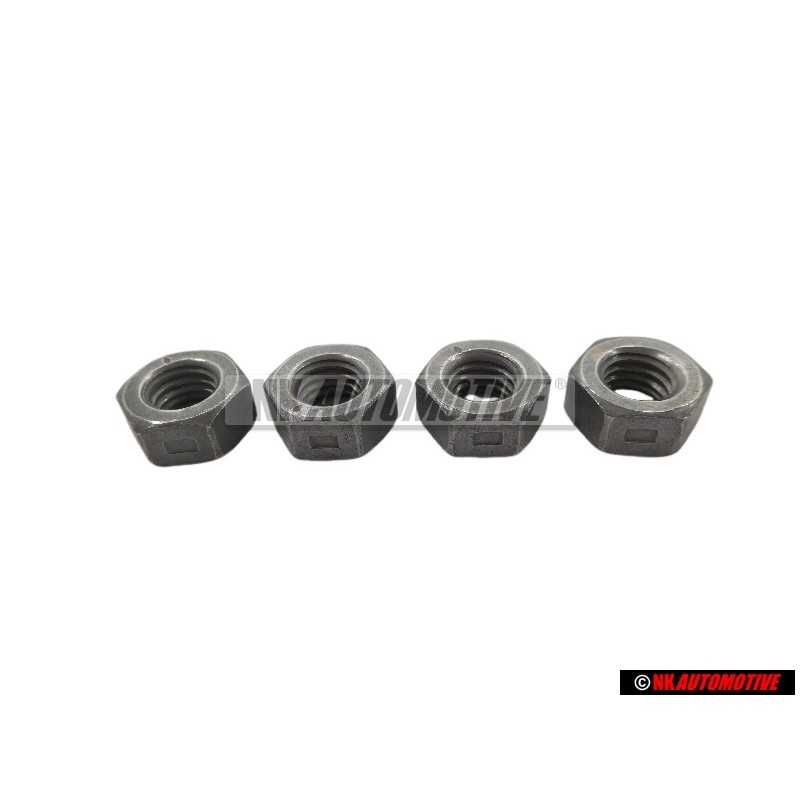 4x Genuine VW Hexagon Nut Self Locking - N 90074404