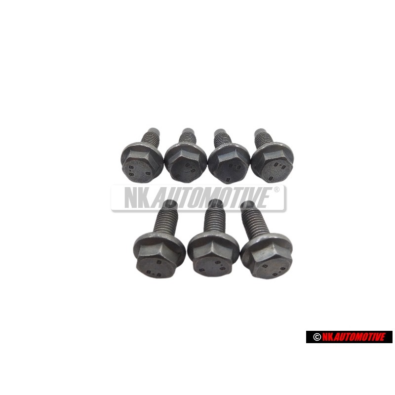 7x Genuine VW Gearbox Side Cover Hexagon Bolt M7x20 - N 10143002