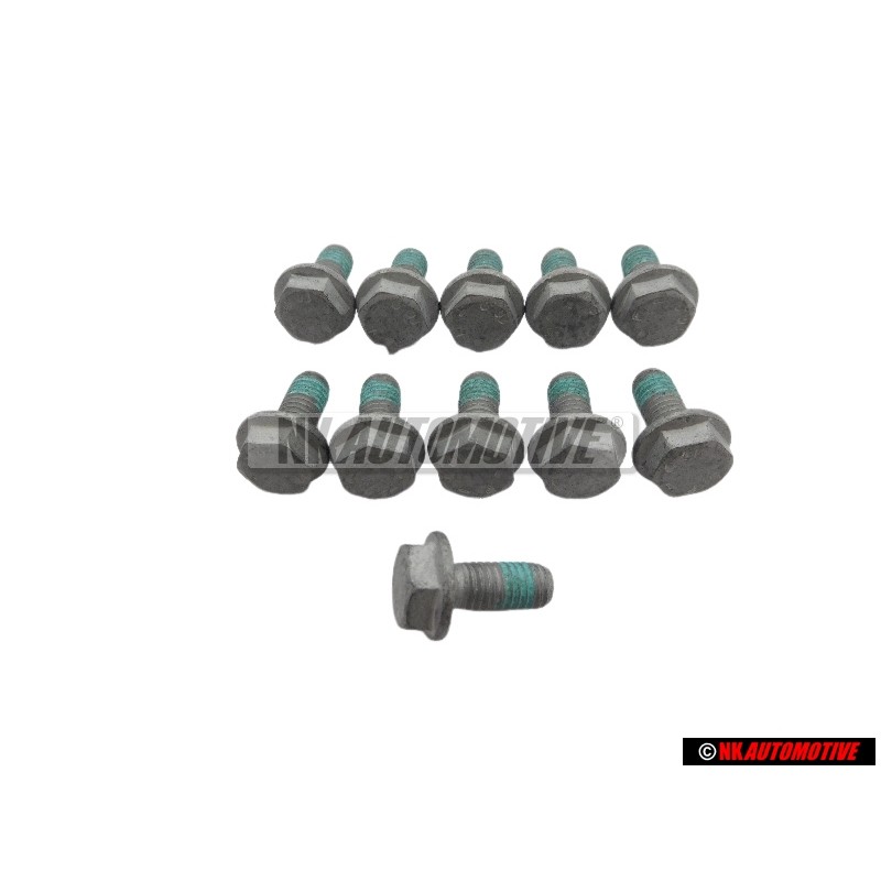 11x Genuine VW Hex Collared Bolt - N 90063905