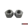 2x Genuine VW Exhaust, Rear Shock Absorber Hexagon Nut M10 - N 10209009