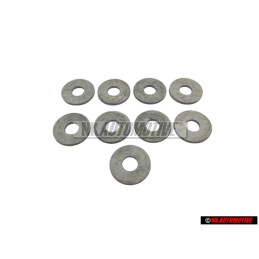9x Genuine VW Washer 6.4x18x1.6 - N 01166620