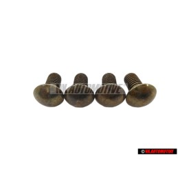 4x Genuine VW Flat Round Head Bolt - 191807191A