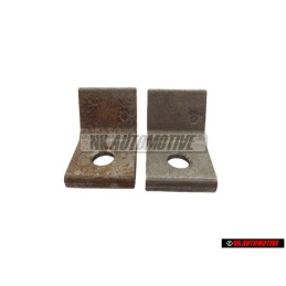 2x Genuine VW Securing Plate For Door Hinge - 323809653