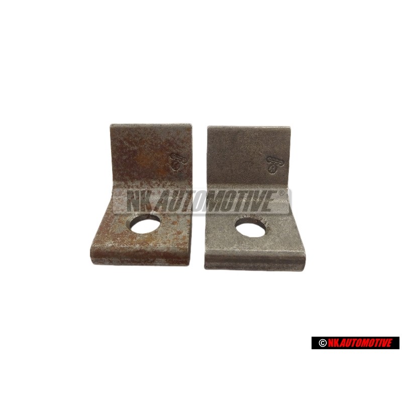 2x Genuine VW Securing Plate For Door Hinge - 323809653