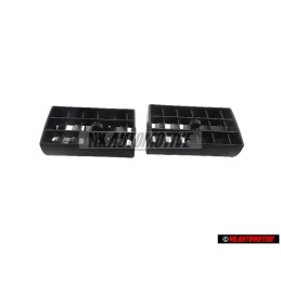 2x Genuine VW Rotary Insert Satin Black - 191819707E 01C