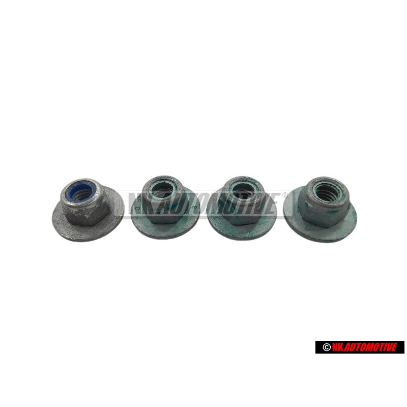 4x Genuine VW Hex Nut Self Locking With Washer - N 90286703