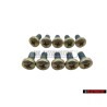 10x Genuine VW Oval Head Bolt Self Locking - N 01412913