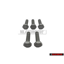 5x Genuine VW Hexagon Bolt M6x20 - N 01021723