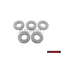 5x Genuine VW Washer 6.5x14x1.6 - N 0115477