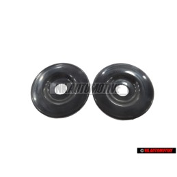 2x Genuine VW Trim Satin Black - 411857781 01C