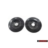 2x Genuine VW Trim Satin Black - 411857781 01C