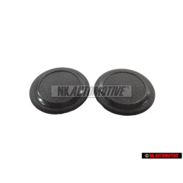 2x Genuine VW Door Card, Safety Belt Trim Bung Cap - 321867164 01C
