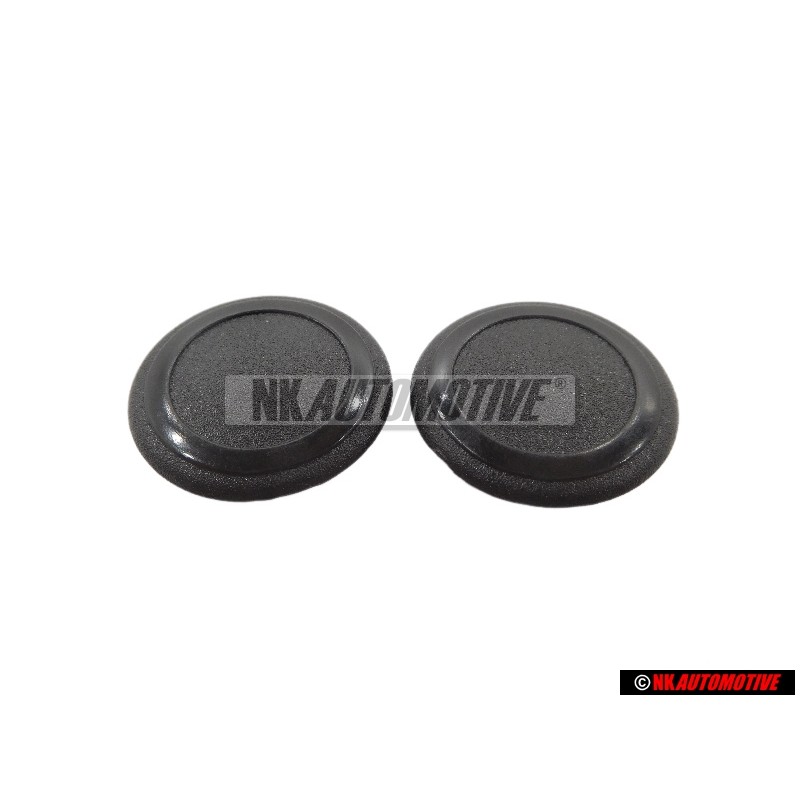 2x Genuine VW Door Card, Safety Belt Trim Bung Cap - 321867164 01C