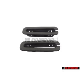 2x Genuine VW Trim Satin Black - 165857849 01C