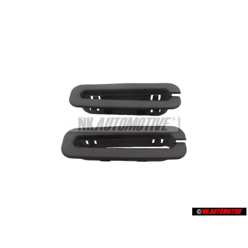 2x Genuine VW Trim Satin Black - 165857849 01C