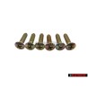 6x Genuine VW Oval Head CSK. Self Tapp Screw 4.8x22 - N 0141063