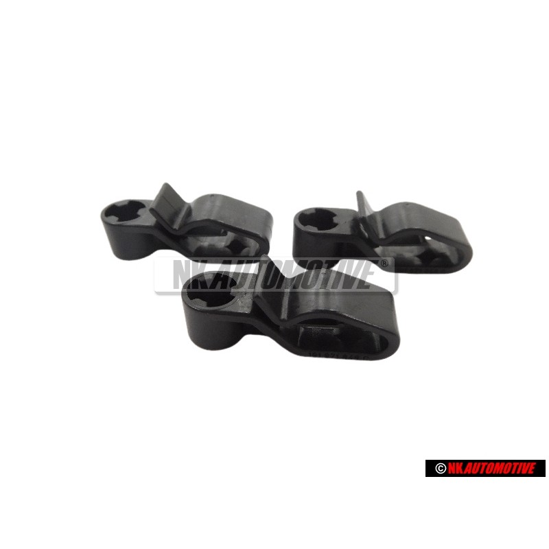 3x Genuine VW Water, Vacum Hose Retainer Clip - 191971848C