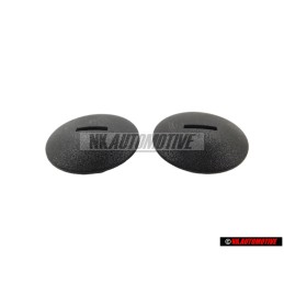 2x Genuine VW Press Stud Satin Black - 441863987A B41