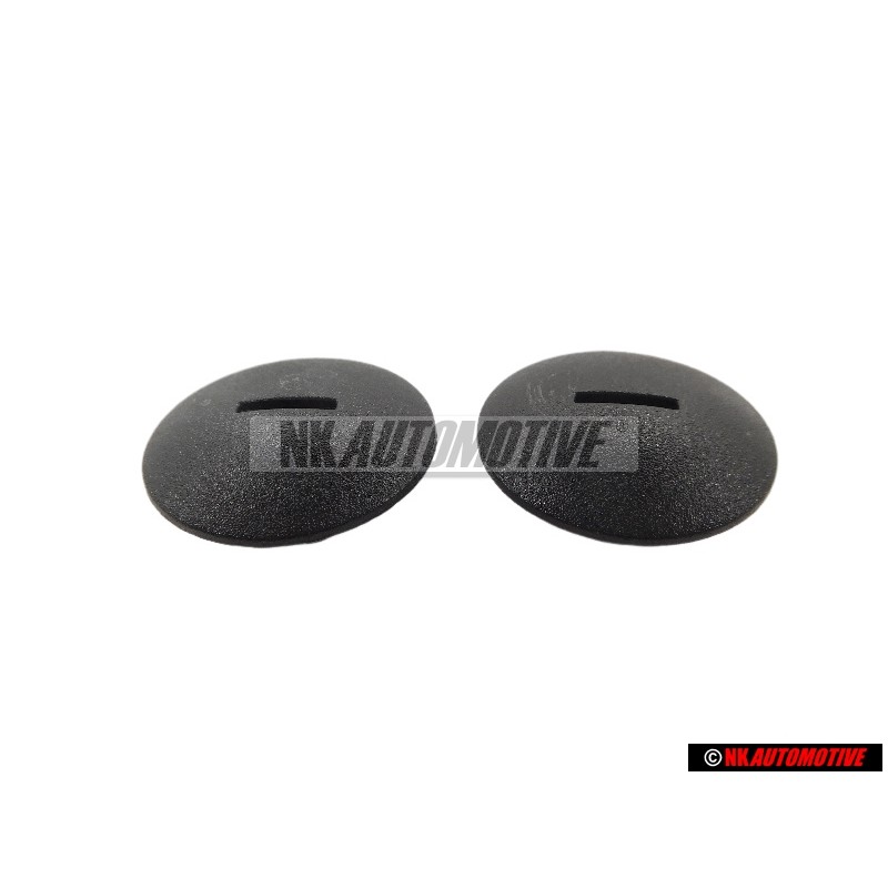 2x Genuine VW Press Stud Satin Black - 441863987A B41