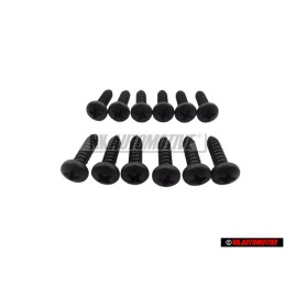 12x Genuine VW Oval head Panel Screw 4.2X16 - N 0139649
