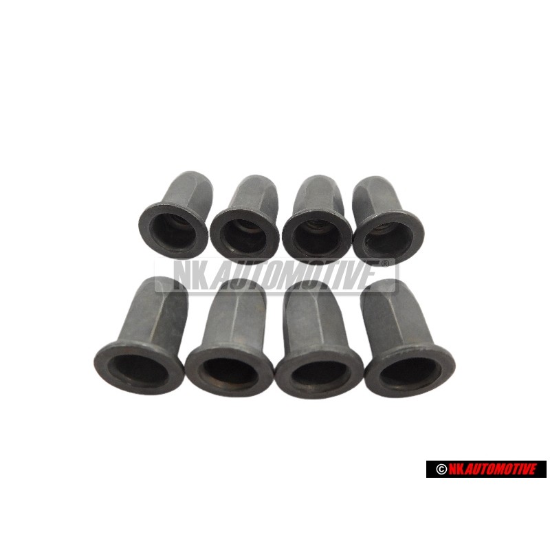 8x Genuine VW Rivetted Cap Nut - N 90252104