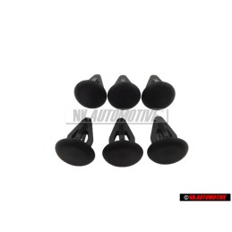 6x Genuine VW Tailgate Cover Inner Panel Trim Retainer Clip - 801867299 01C